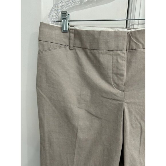 Van Heusen Flat Front Stretch Extensible Ankle Pants Beige Sz 12 Career Neutral - Picture 4 of 10